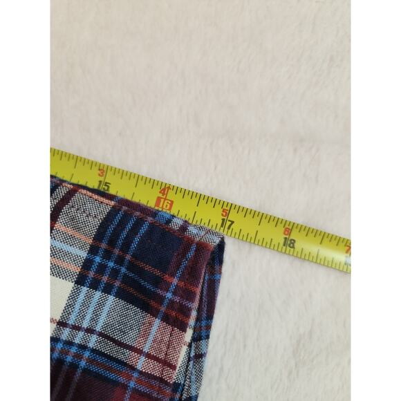 Duluth Trading Shirt Mens XL Purple Plaid Long Sleeve Outdoors Gorpcore Preppy - Picture 6 of 9